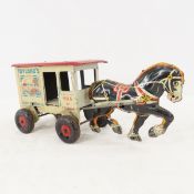 Marx Toyland's Milk & Dairy Horse Drawn Wagon