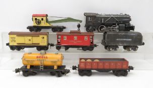 Lionel pre-war 249E engine, tender, & 5 cars