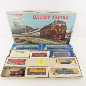 ATT Electric Train set with engines & cars in box