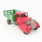 1940's Kingsbury Pressed Steel Stake Truck