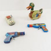 Made In Japan Friction Duck And Car