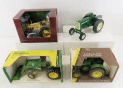 Ertl John Deere Tractors x3, Oliver Tractor