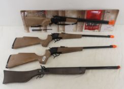 3 Ring Cap and 1 Single Shot Cap Gun Rifles