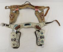 2 Halco & 2 Crescent Cap Guns in Holster Belts