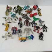 27 Mixed Transformers & Bionicle Figures