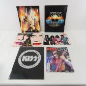 5 Vintage KISS Tour Programs & KISS Live! Book