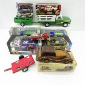 10 Diecast Metal, Plastic, Wood Cars, Trucks