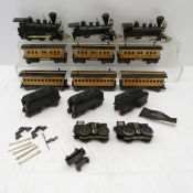 14 Marx Tin Plate Cars, Iron Horse WM Crooks