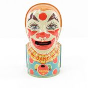 J Chein Tin Clown Coin Bank, Works