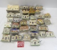 32 Putz Composition Plaster Buildings, Damaged