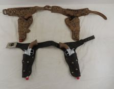 4 Schylling Cap Guns in Holster Belts