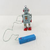 Vintage Sankei R7 Flashy Jim R/C Robot- WORKS
