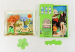 Vintage Flatsy Dolls & Trays
