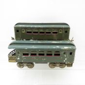 2 Lionel Pre-War Train Cars, Pullman, Observation