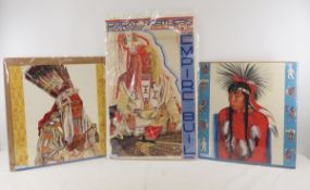 3 Winold Reiss Great Northern Calendar Art Pieces