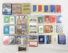 18 Sealed & 23 Open Decks Railroad Playing Cards