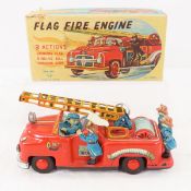 Nomura TN Japan Tin Friction Flag Fire Engine