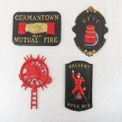 Modern Cast Metal Fire Department Related Signs