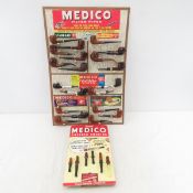 Vintage Medico Filter Pipes Ad Display w/ 20 Pipes