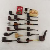 Vintage Burlwood, Corn Cob & Other Pipes