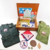 1964 Valley Forge Jamboree Items in wood case