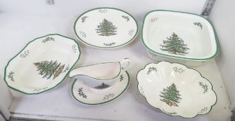 Spode Christmas Tree Serving Pieces