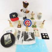 Baseball Trophies, Cracker Jack Bear & More