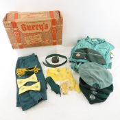Vintage Girl Scouts Uniforms, Caps in Cookie Box