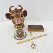 Vintage Borden's Elsie the Cow Desk Collectibles