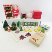Collection Of Vintage Figural Christmas Candles