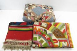 Southwest Style Woven Rug & Blanket and Quilt