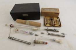Antique Adams Hemometer, Glass Syringes & More