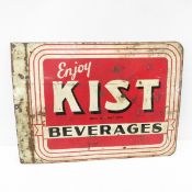 2 Sided Enamel Kist Beverages Sign