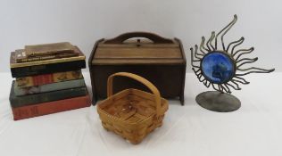 Wood Knitting Box, Books & More