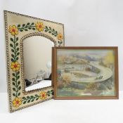 Framed Hastings Spiral Bridge Print & Mirror