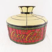 Vintage Plastic Coca-Cola Hanging Lamp