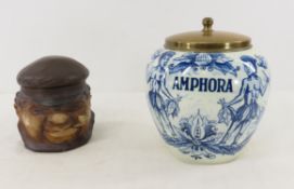 Vintage Sailor Humidor & Delft Tobacco Jar