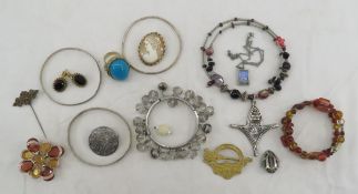 Cameo, Irish Tara Brooch & Other Jewelry