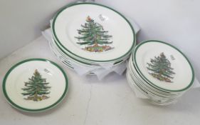 12 Spode Christmas Tree Dinner Plates and more