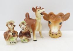 Vintage Borden's Elsie the Cow S&P & Creamers