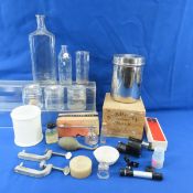 Apothecary Jars, Atomizer, Chalk & Equipment