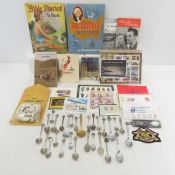 Travel Spoons, Vintage Stamps- including nudes
