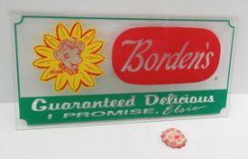 Borden's Elsie Sign & Milk Bottle Cap