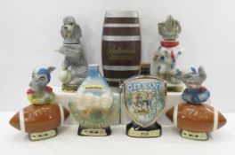 6 Jim Beam Decanters & More