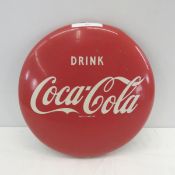1950's Round Metal Coca-Cola Sign