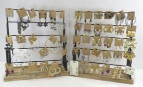Vintage Carded Earrings on Jewelry Displays