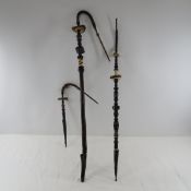 3 Vintage German Style Long Pipes. No Bowls