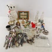 Antique Flatware, Cookie Jar, Salt Dips & more