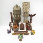Hand Carved Wood Masks, Flutes & More