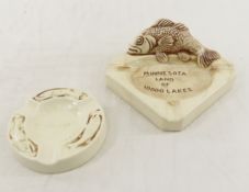 2 Red Wing MN Land of 10,000 Lakes Ashtrays